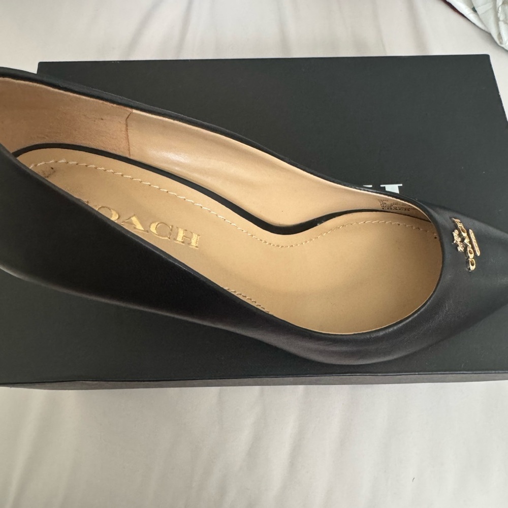 Coach Women's Black Leather Heels